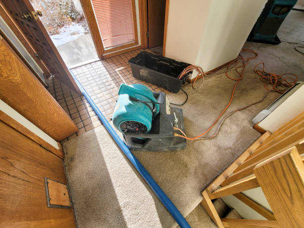 Water damage restoration process in Grandview, WA